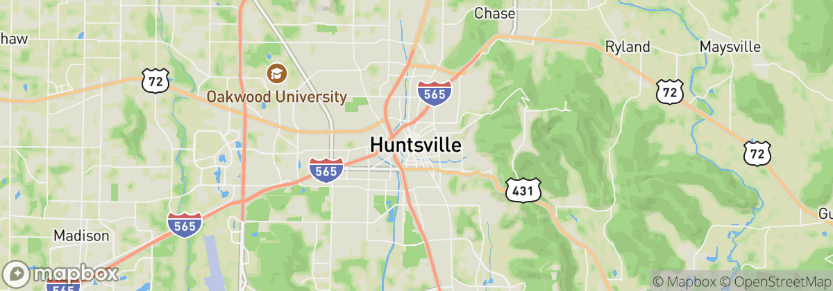Map: Huntsville, AL