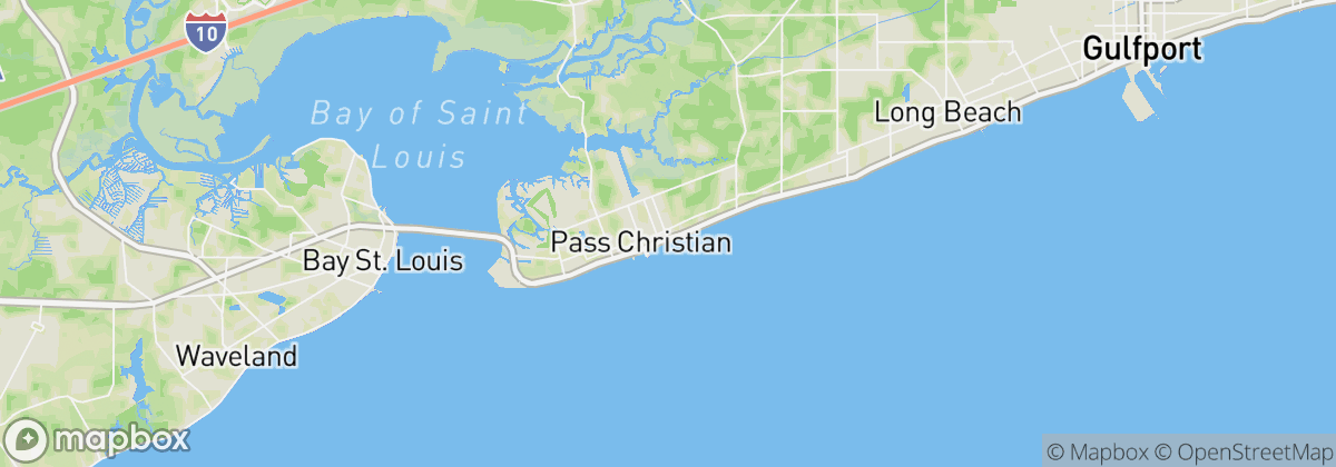 Map: Pass Christian, MS