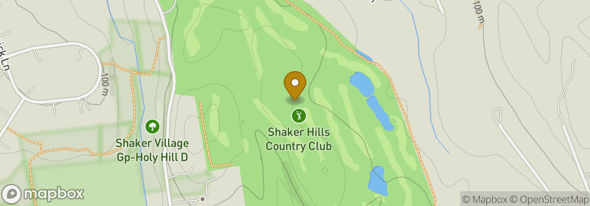 Map location: Shaker Hills Country Club
