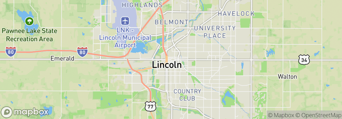 Map: Lincoln, NE