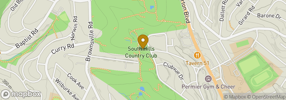 Map location: South Hills Country Club