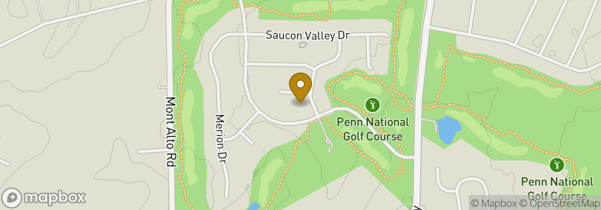 Map location: Penn National Golf Course