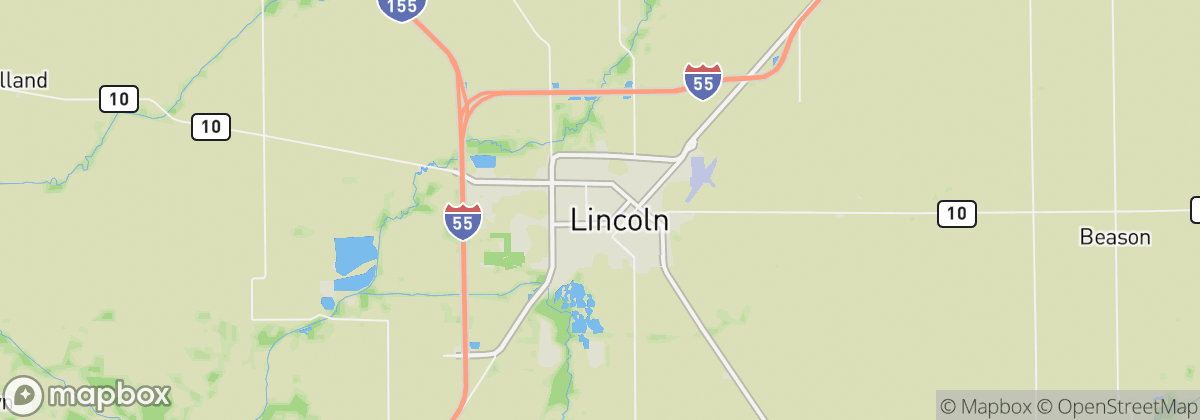 Map: Lincoln, IL