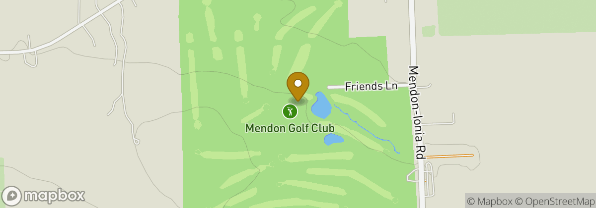 Map location: Mendon Golf Club