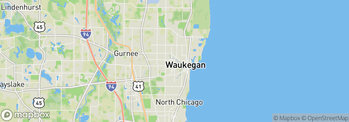 Map: Waukegan, IL