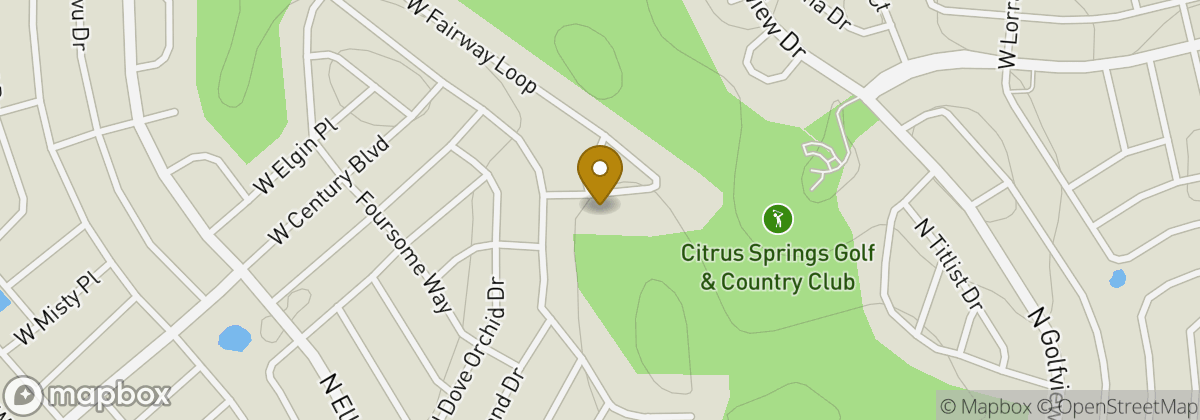 Map location: Citrus Springs Golf & Country Club