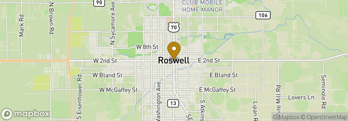 Map location: Roswell
