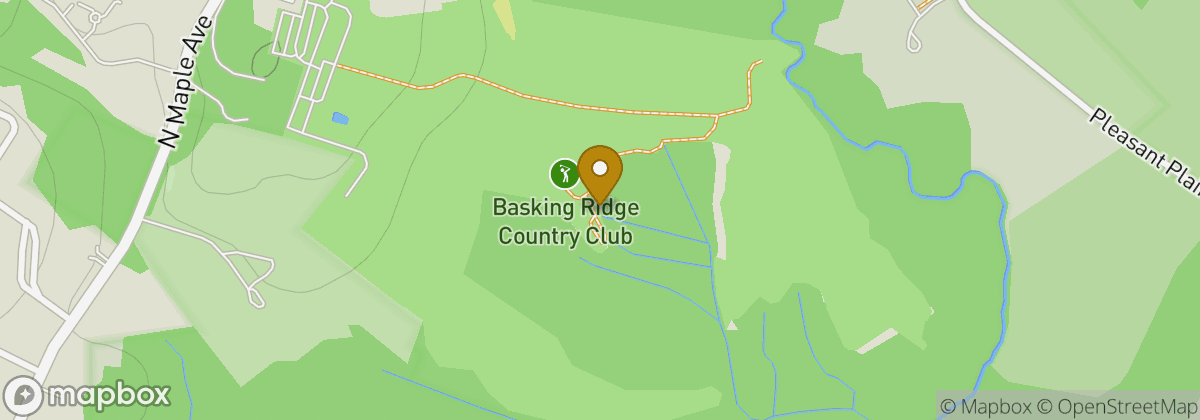 Map location: Basking Ridge Country Club