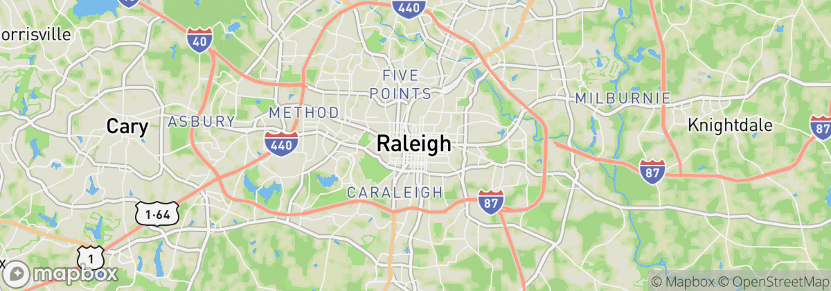 Map: Raleigh, NC