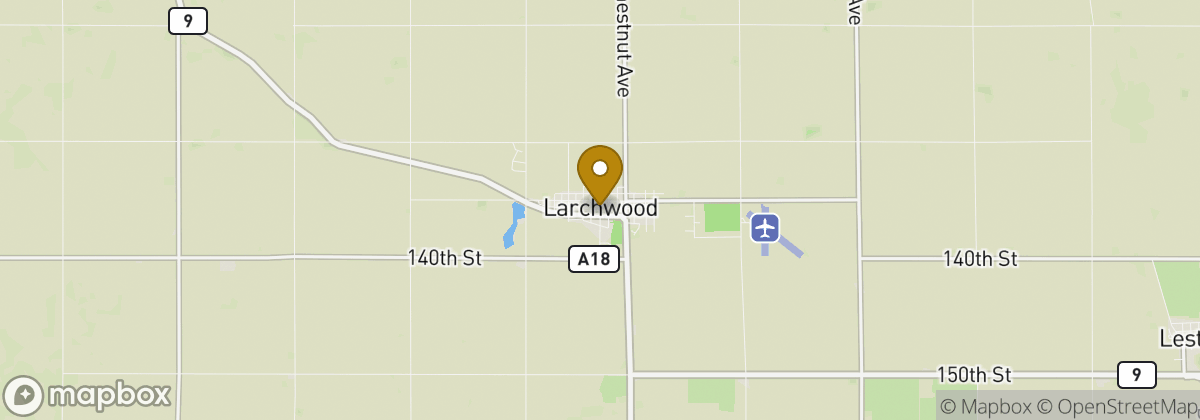 Map location: Larchwood