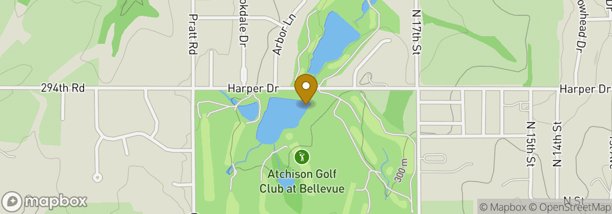 Map location: Atchison Golf Club at Bellevue