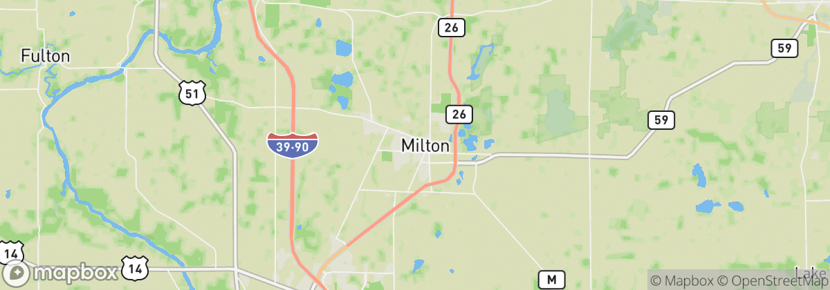 Map: Milton, WI