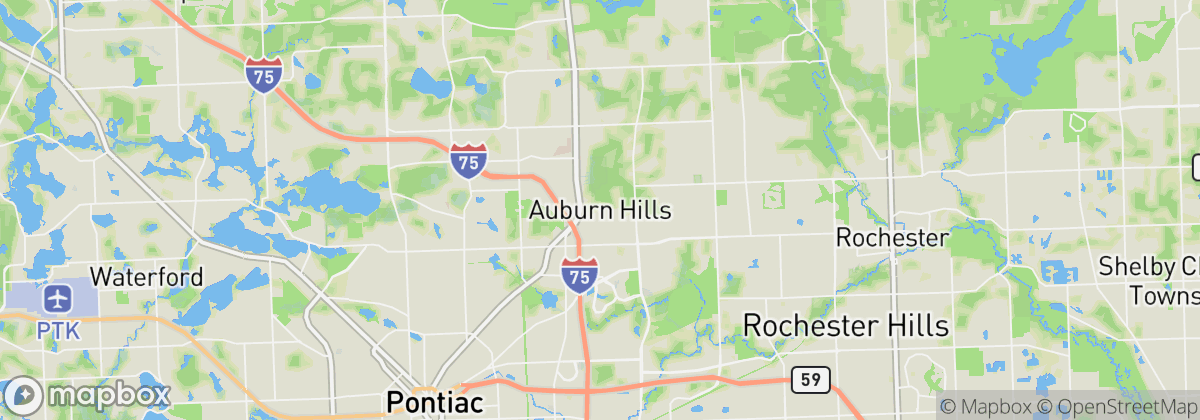 Map: Auburn Hills, MI
