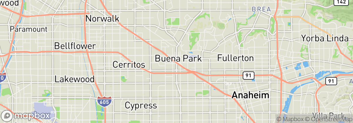 Map: Buena Park, CA