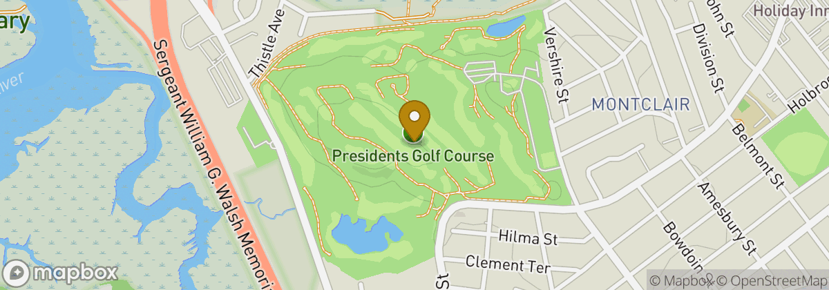 Map location: Presidents Golf Course