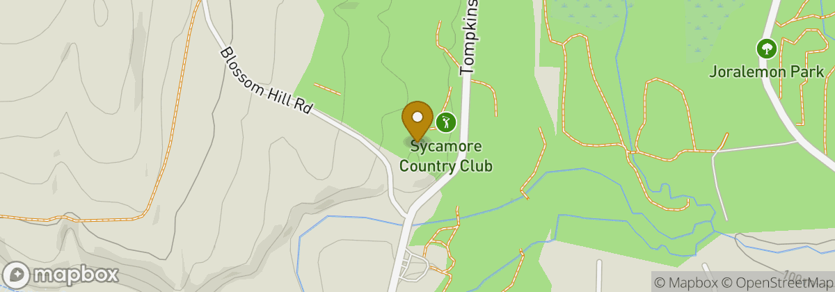 Map location: Sycamore Country Club