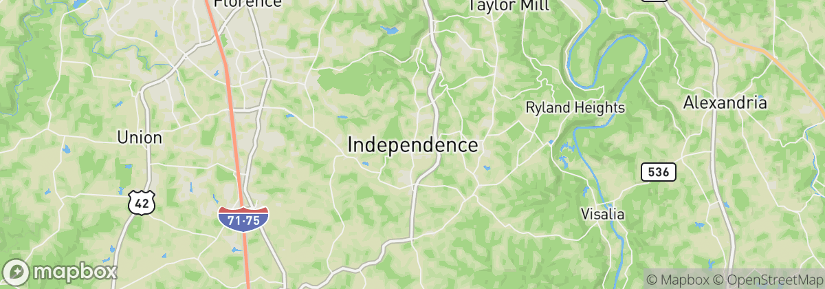 Map: Independence, KY