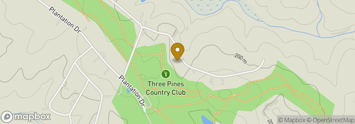 Map location: Three Pines Country Club