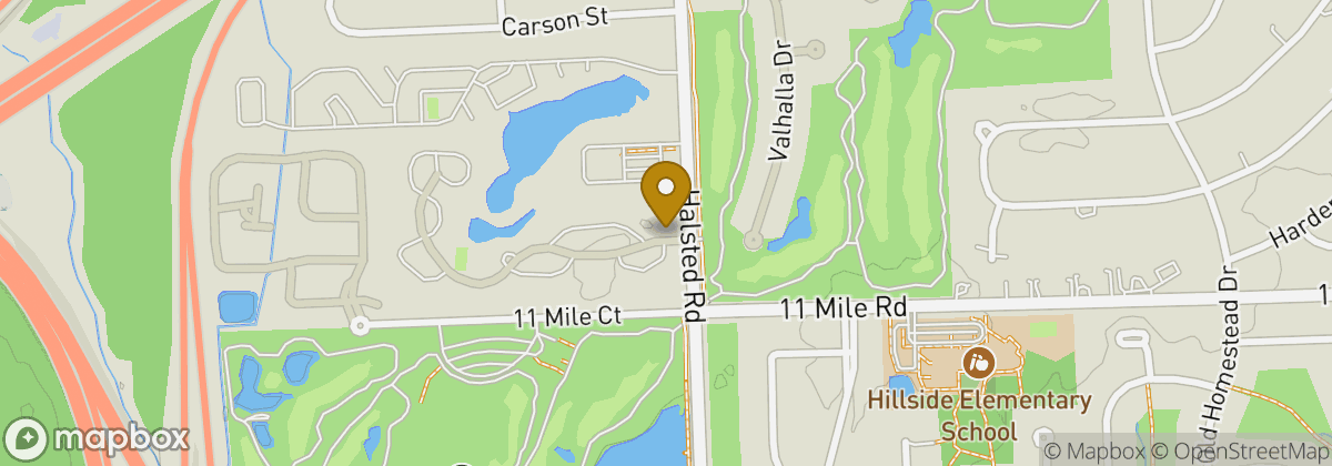Map location: Farmington Hills Golf Club