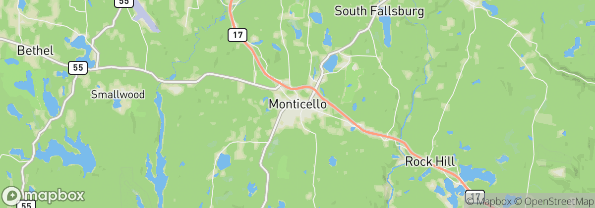 Map: Monticello, NY