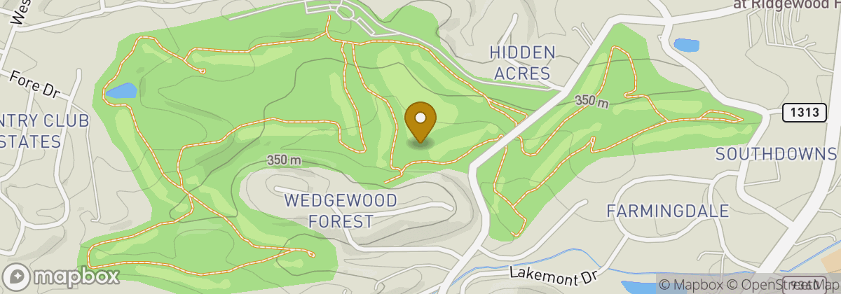 Map location: Hidden Valley Country Club