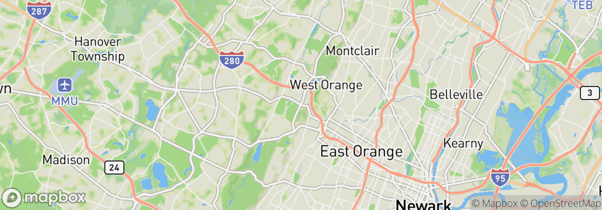 Map: West Orange, NJ