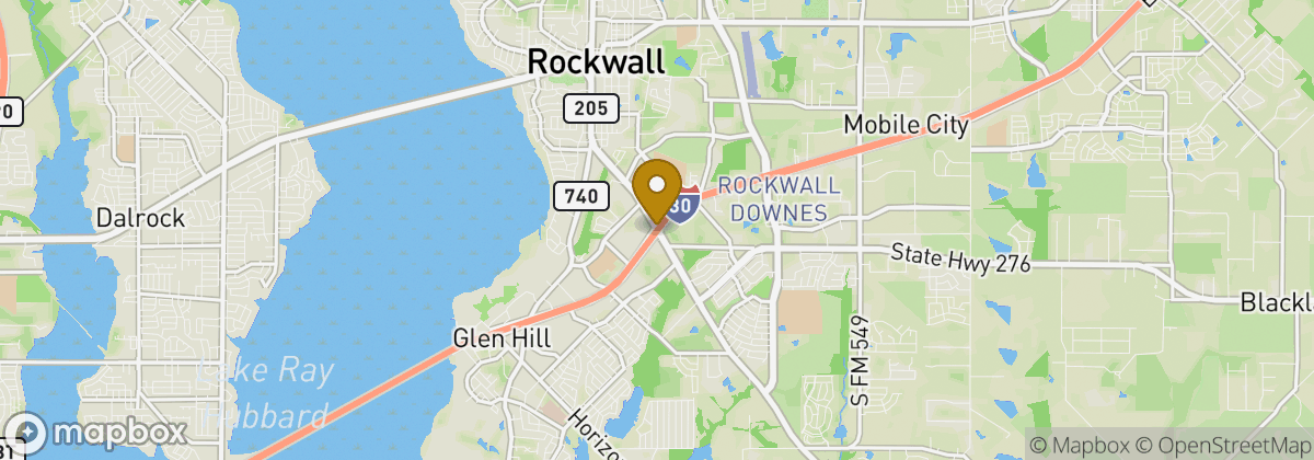 Map location: Rockwall