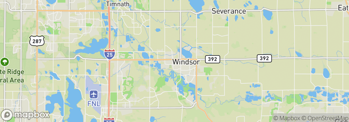 Map: Windsor, CO