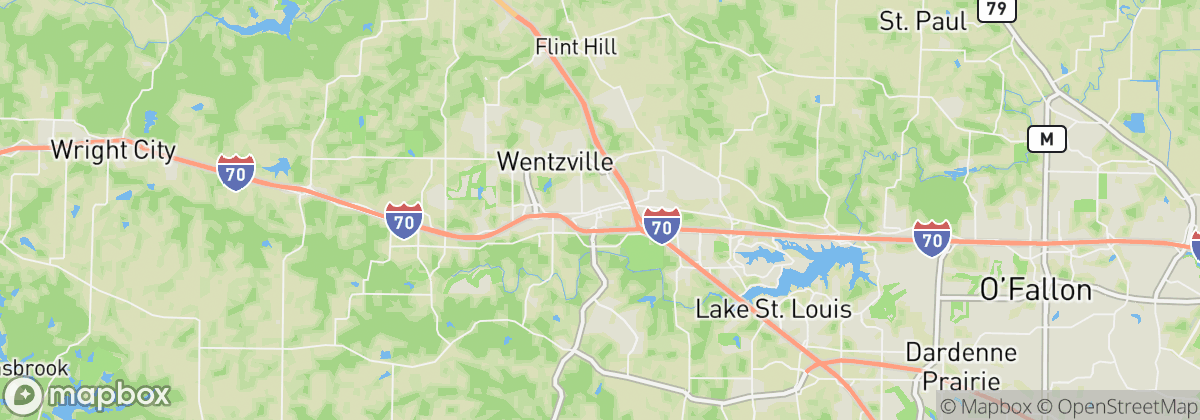 Map: Wentzville, MO