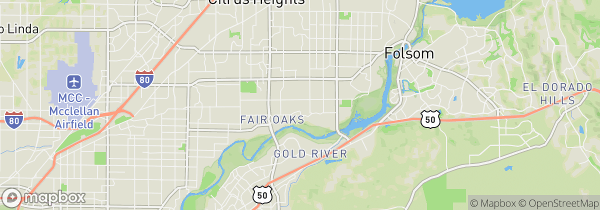 Map: Fair Oaks, CA