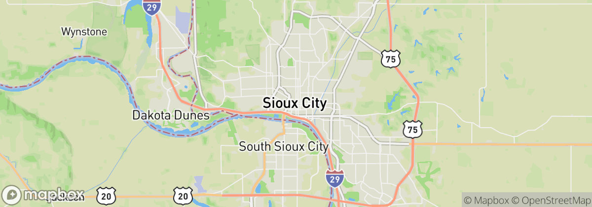 Map: Sioux City, IA