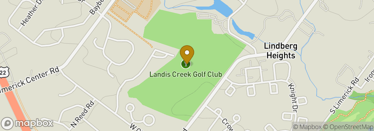 Map location: Landis Creek Golf Club
