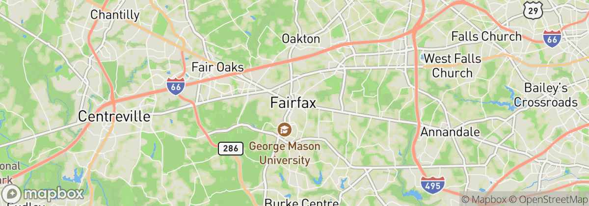 Map: Fairfax, VA