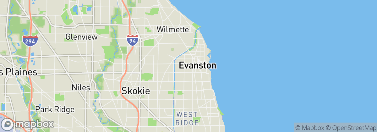 Map: Evanston, IL