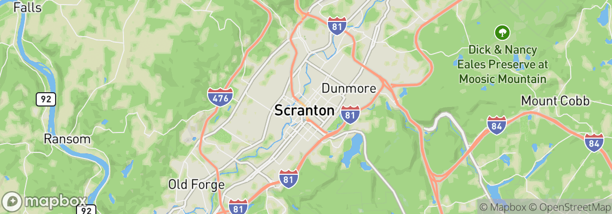 Map: Scranton, PA