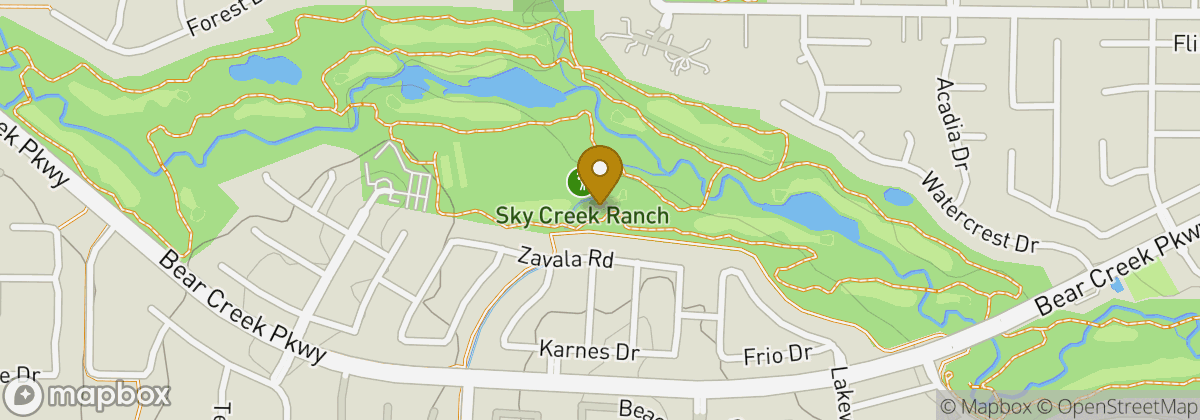 Map location: Sky Creek Ranch Golf Club