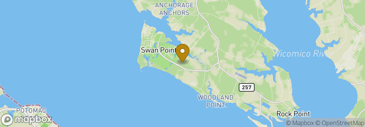 Map location: Swan Point Yacht and Country Club