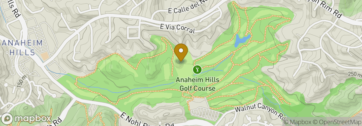 Map location: Anaheim Hills Golf Course