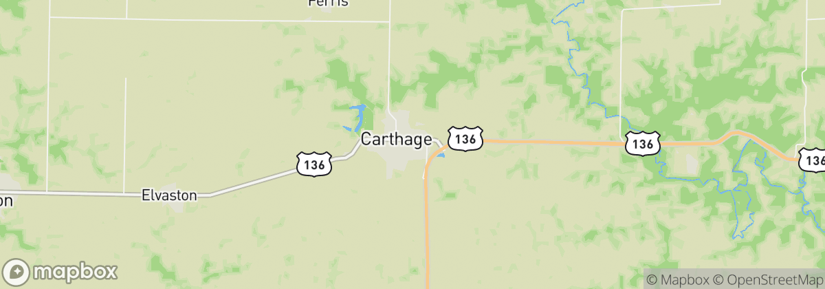 Map: Carthage, IL