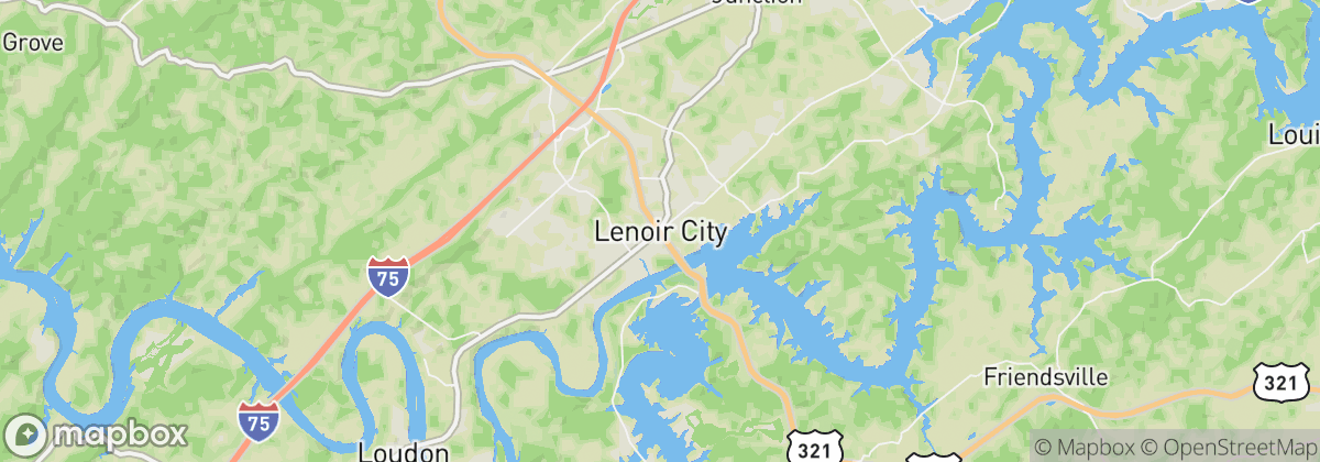 Map: Lenoir City, TN
