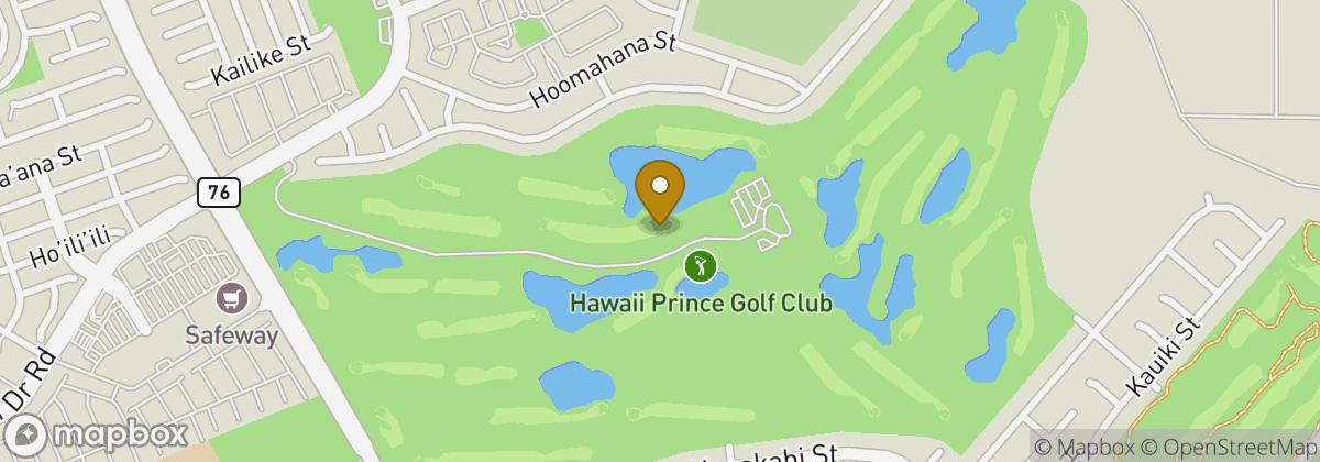Map location: Hawaii Prince Golf Club