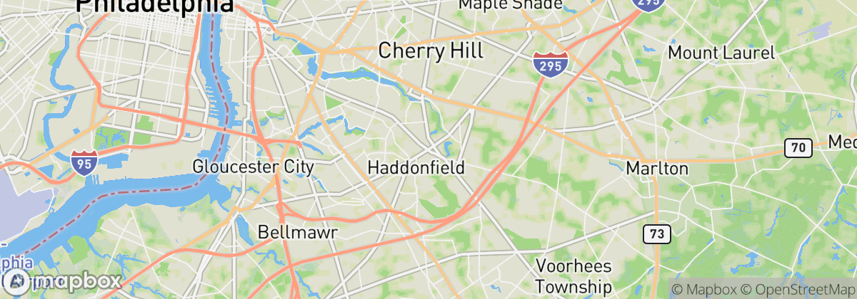 Map: Haddonfield, NJ