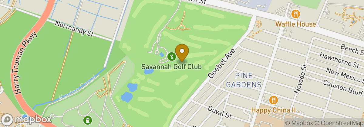 Map location: Savannah Golf Club
