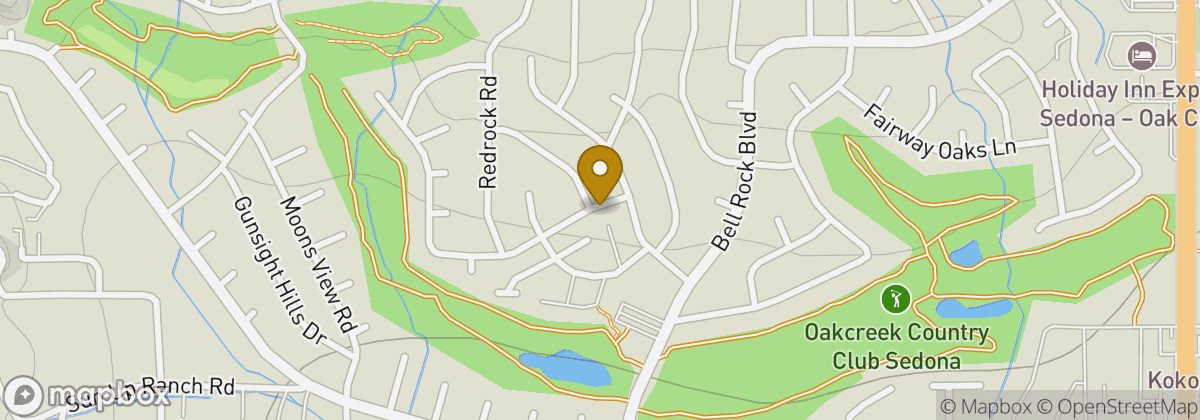 Map location: Oakcreek Country Club Sedona