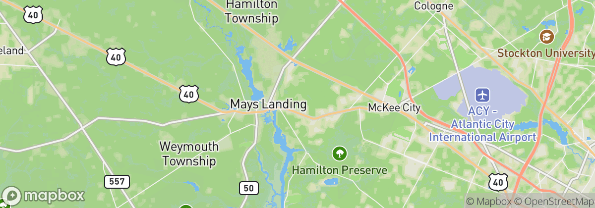 Map: Mays Landing, NJ