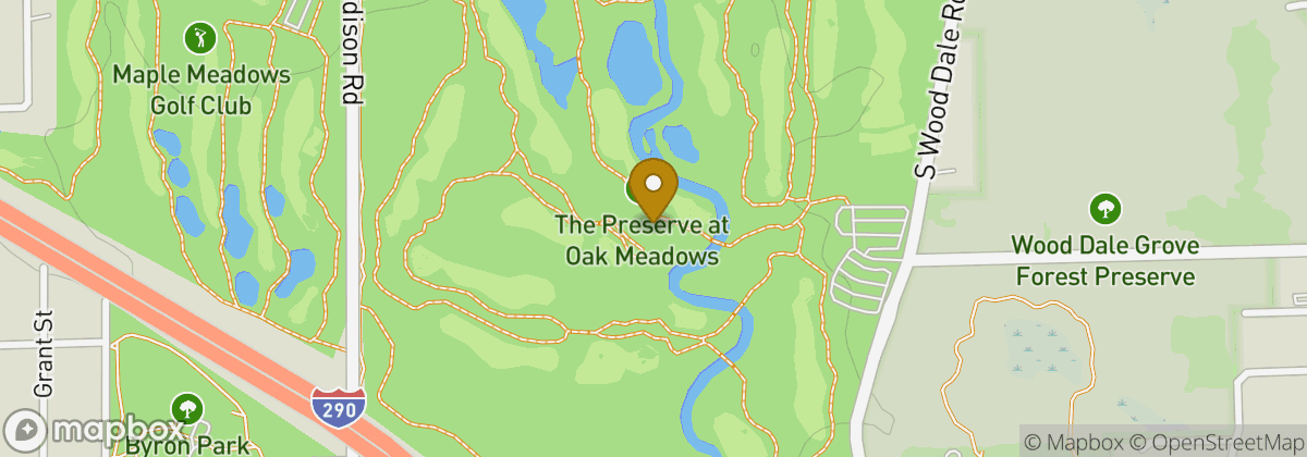 Map location: The Preserve at Oak Meadows