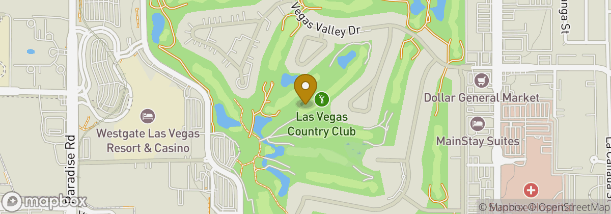 Map location: Las Vegas Country Club