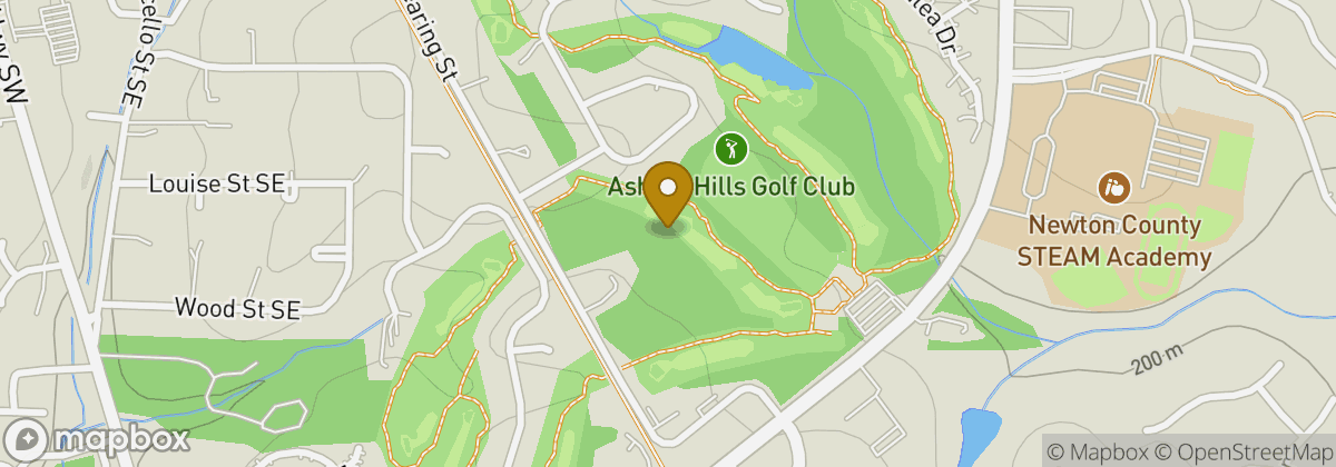 Map location: Ashton Hills Golf Club