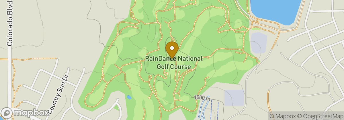Map location: RainDance National Golf Course