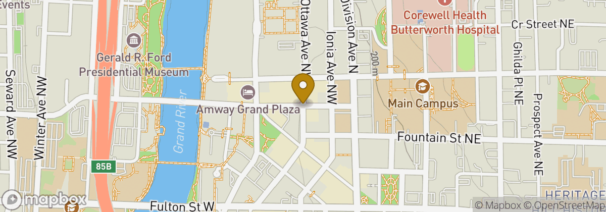 Map location: Bamboo Grand Rapids Event Center